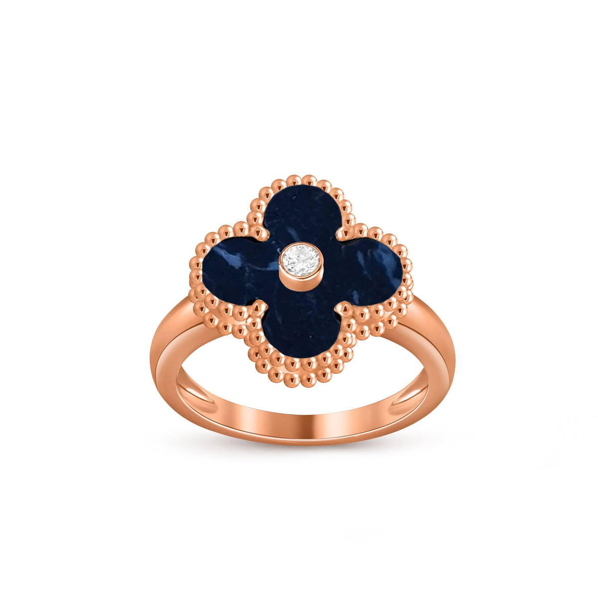 [Cadisa]CLOVER DIAMOND RING ROSE GOLD COLLECTION