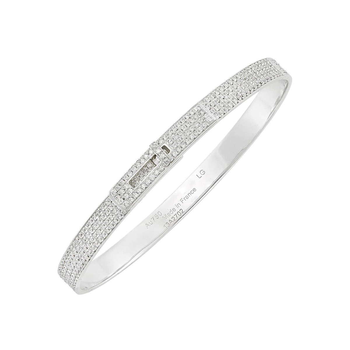 [Cadisa]HM KELLY BRACELET IN SILVER AND FULL PAVE DIAMOND