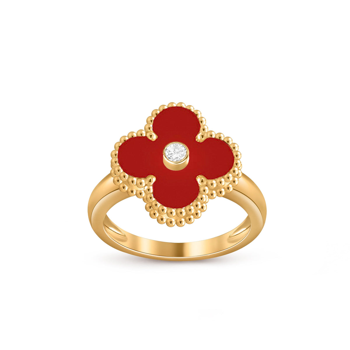 [Cadisa]CLOVER DIAMOND RING GOLD COLLECTION