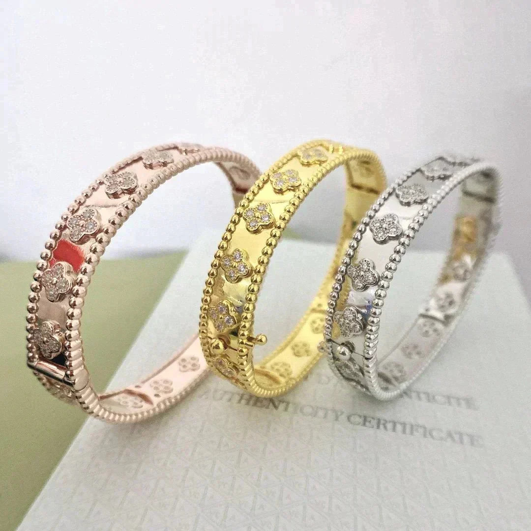 [Cadisa]CLOVER BRACELET 8MM DIAMONDS
