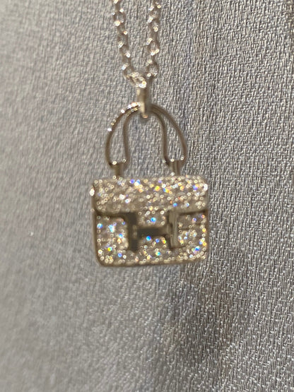 [Cadisa]CONSTANCE PEDANT DIAMOND NECKLACE
