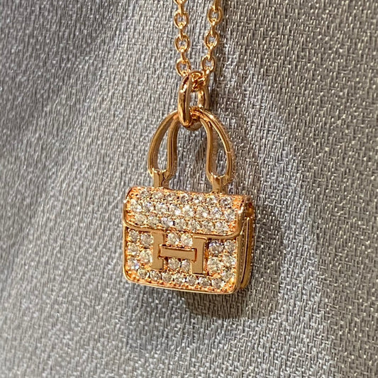 [Cadisa]CONSTANCE PEDANT DIAMOND NECKLACE