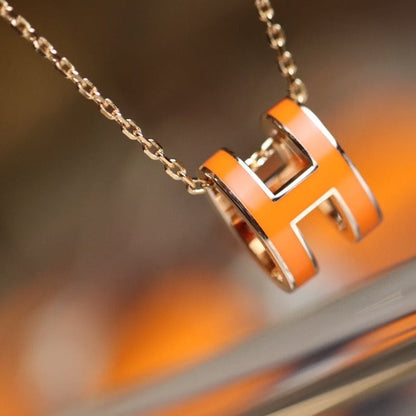 [Cadisa]POP H PEDANT PINK GOLD