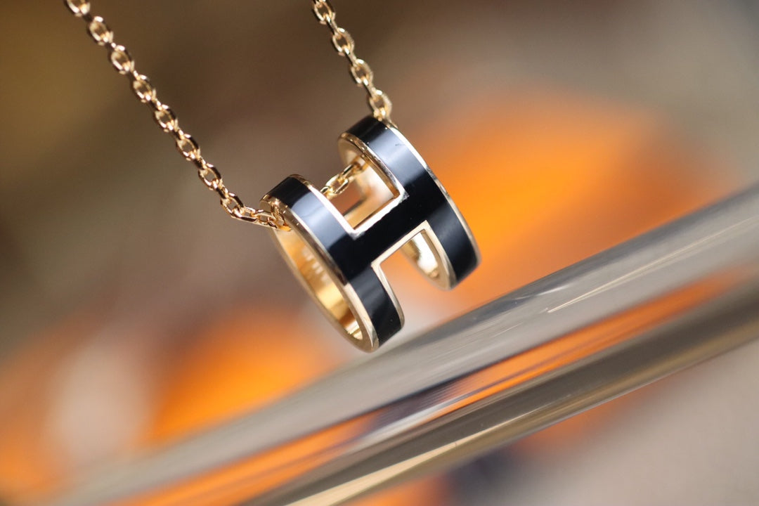 [Cadisa]POP H PEDANT PINK GOLD