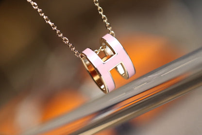 [Cadisa]POP H PEDANT PINK GOLD