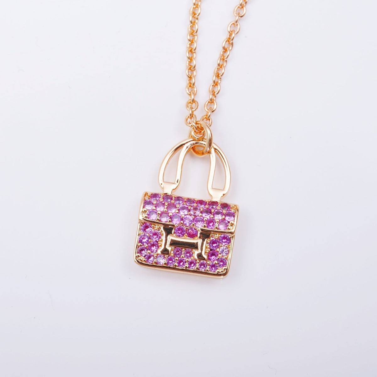 [Cadisa]CONSTANCE PEDANT PURPLE DIAMOND NECKLACE