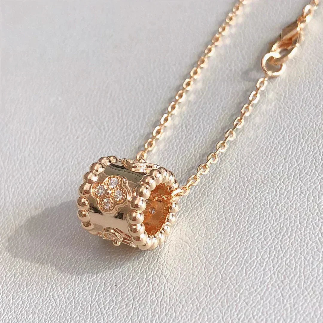 [Cadisa]PERLEE PEDANT NECKLACE GOLD / ROSE GOLD