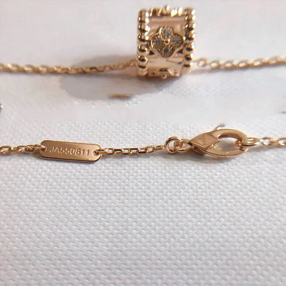 [Cadisa]PERLEE PEDANT NECKLACE GOLD / ROSE GOLD