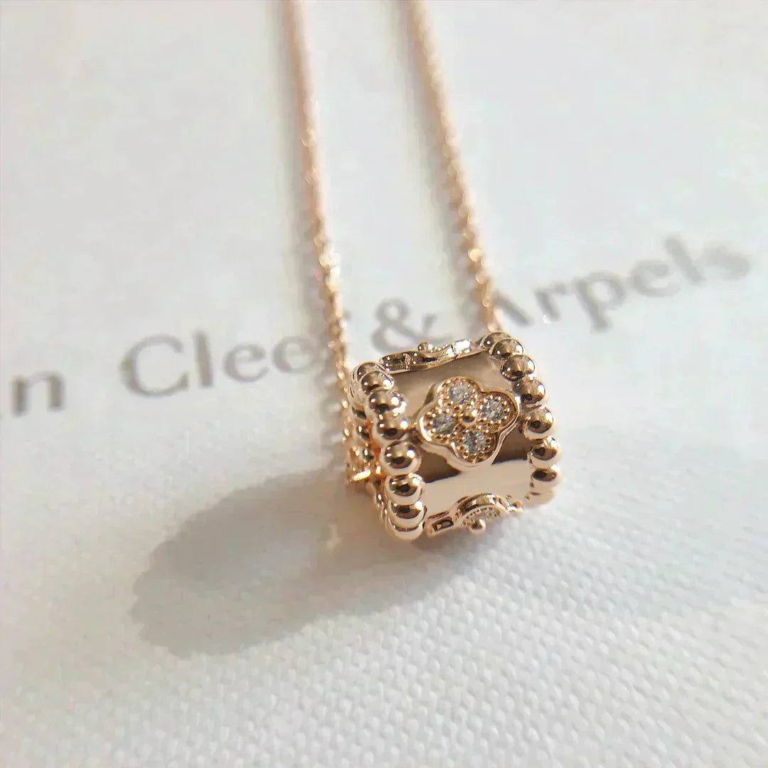 [Cadisa]PERLEE PEDANT NECKLACE GOLD / ROSE GOLD