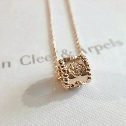 [Cadisa]PERLEE PEDANT NECKLACE GOLD / ROSE GOLD