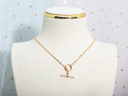 [Cadisa]ECHAPPEE NECKLACE PINK GOLD