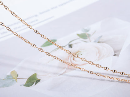[Cadisa]ECHAPPEE NECKLACE PINK GOLD