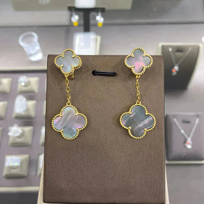 [Cadisa]CLOVER 2 MOTIFS  EARRINGS (MULTIPLE CHOICESC
