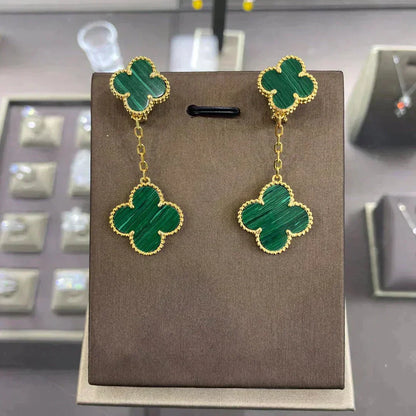 [Cadisa]CLOVER 2 MOTIFS  EARRINGS (MULTIPLE CHOICESC