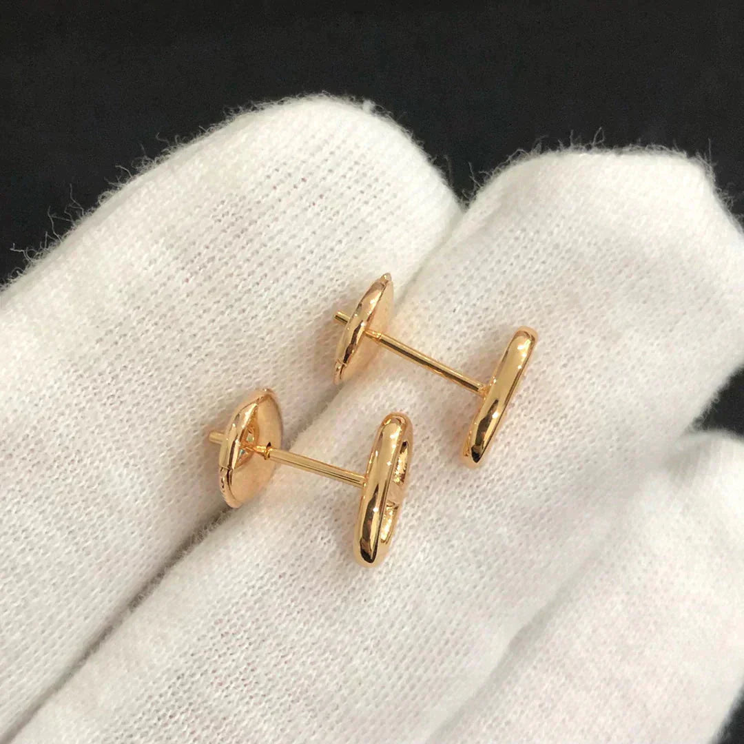 [Cadisa]CHAINE SMALL EARRINGS GOLD AND SILVER