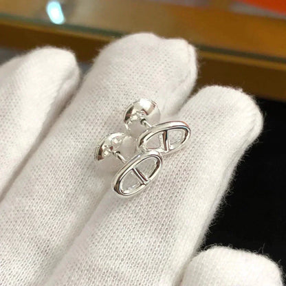 [Cadisa]CHAINE SMALL EARRINGS GOLD AND SILVER