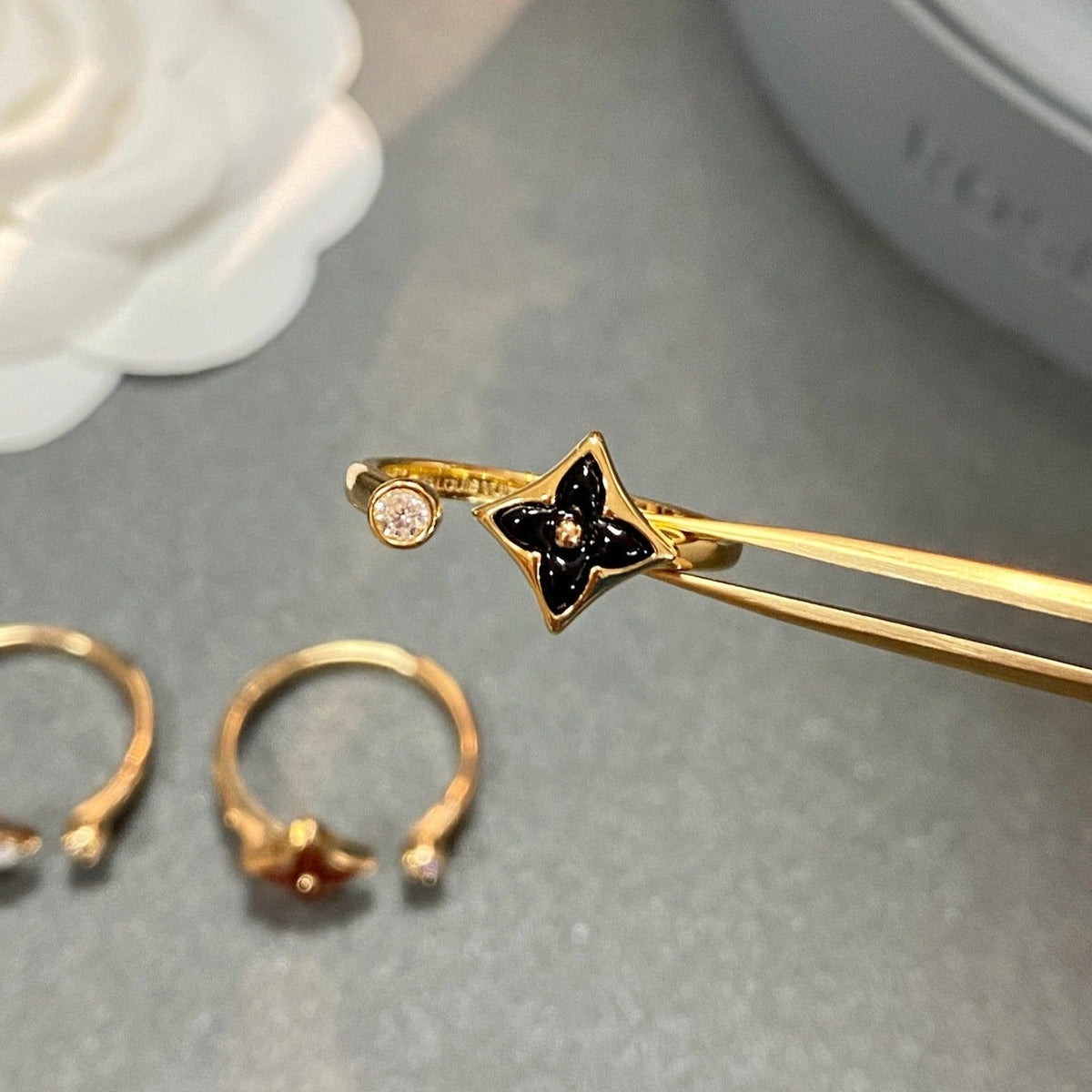 [Cadisa]STAR 1 DIAMOND OPEN RING