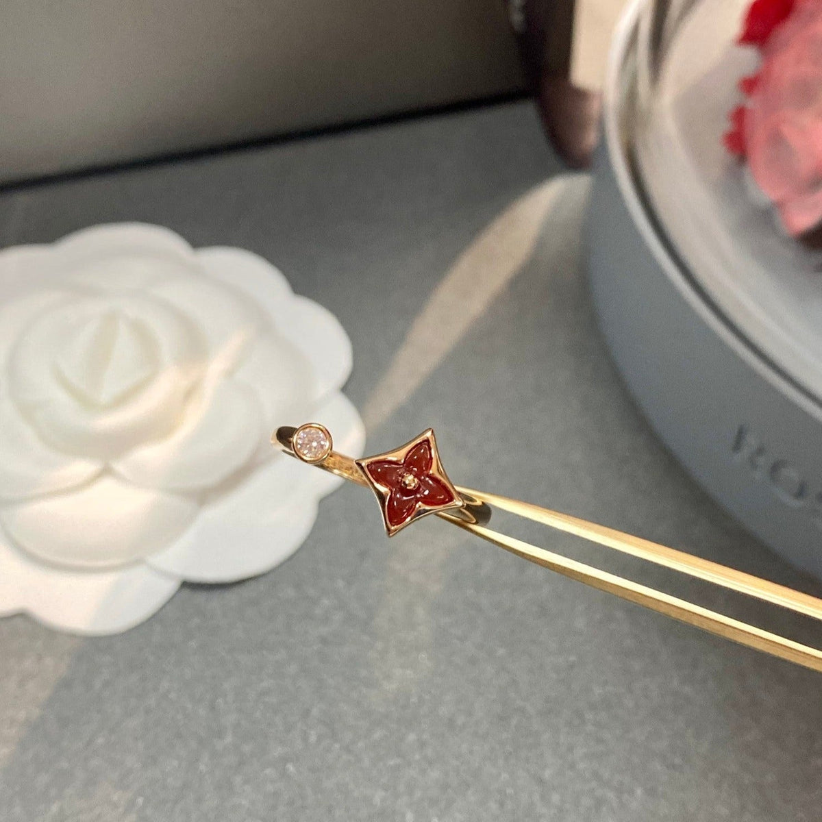 [Cadisa]STAR 1 DIAMOND OPEN RING
