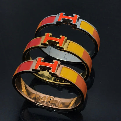 [Cadisa]H BRACELET ORANGE RAINBOW CERAMIC