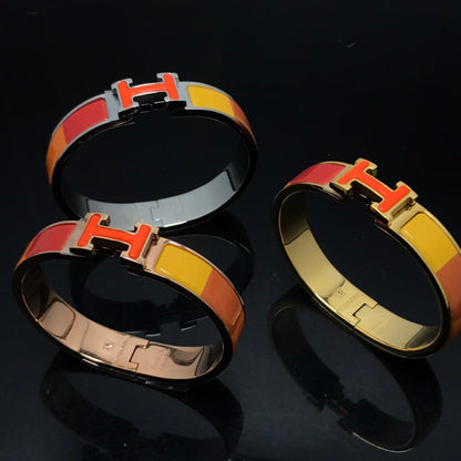 [Cadisa]H BRACELET ORANGE RAINBOW CERAMIC
