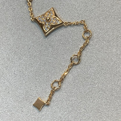[Cadisa]STAR AND SUN 4 MOTIFS GOLD DIAMONDS BRACELET