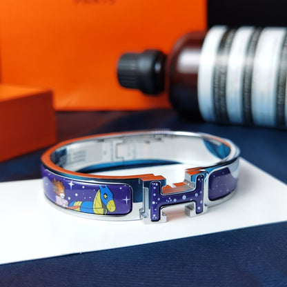 [Cadisa]H STAR AND MOON BRACELET 12MM