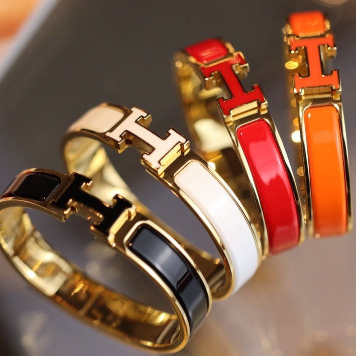 [Cadisa]H BRACELET 12MM GOLD