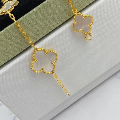 [Cadisa]MAGIC CLOVER MOP GOLD BRACELET 5 MOTIFS