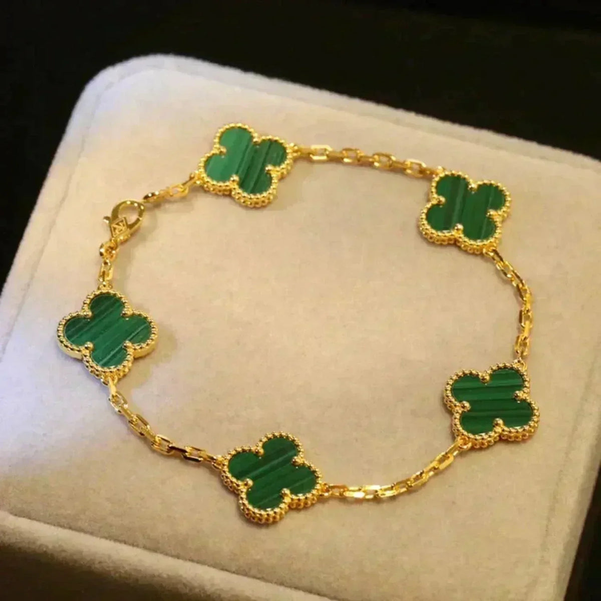 [Cadisa]Clover 5 Motifs  Duo Bracelet Stack Set