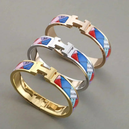 [Cadisa]H BRACELET DOTTED BORDER 12MM