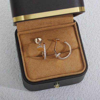 [Cadisa] JUSTE FULL DIAMOND SMALL EARRINGS