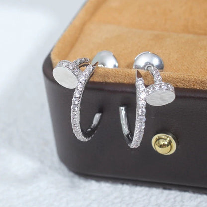 [Cadisa] JUSTE FULL DIAMOND SMALL EARRINGS