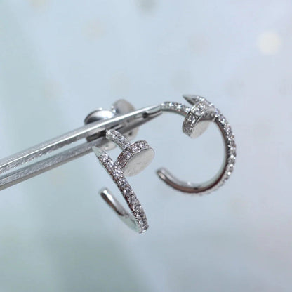[Cadisa] JUSTE FULL DIAMOND SMALL EARRINGS