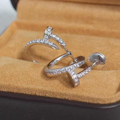 [Cadisa] JUSTE FULL DIAMOND SMALL EARRINGS