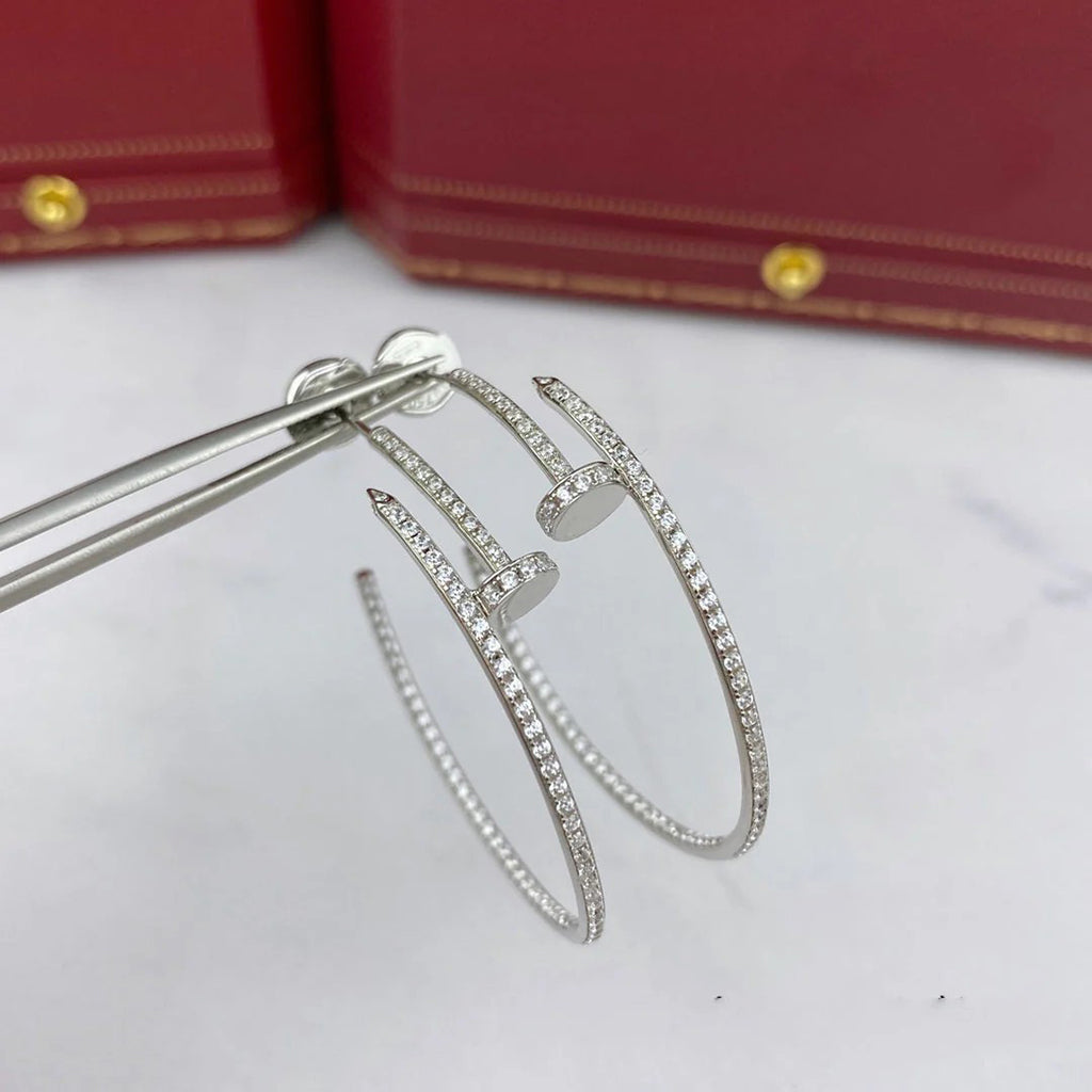 [Cadisa] JUSTE FULL DIAMOND LARGE EARRINGS
