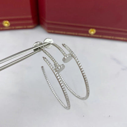 [Cadisa] JUSTE FULL DIAMOND LARGE EARRINGS