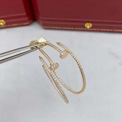 [Cadisa] JUSTE FULL DIAMOND LARGE EARRINGS