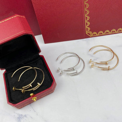 [Cadisa] JUSTE FULL DIAMOND LARGE EARRINGS
