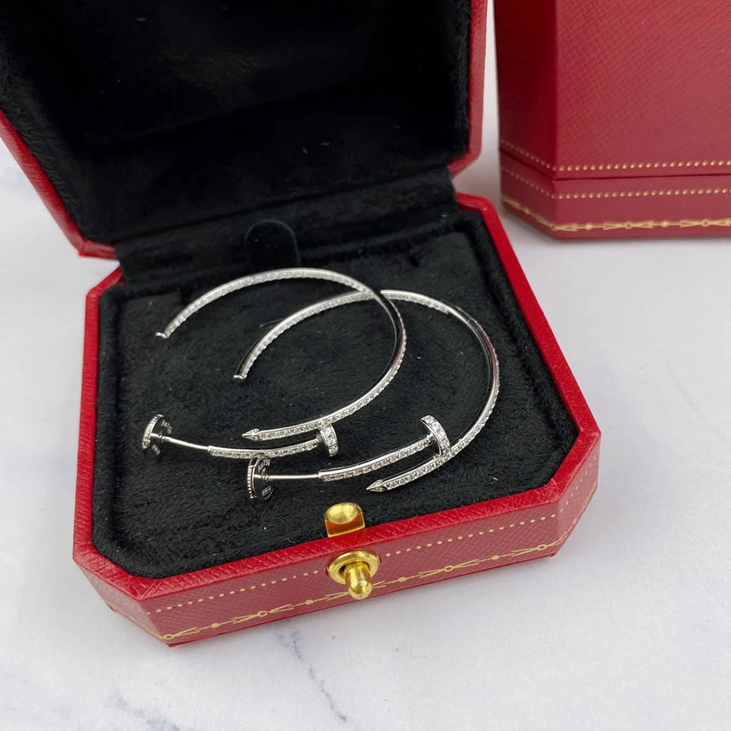 [Cadisa] JUSTE FULL DIAMOND LARGE EARRINGS