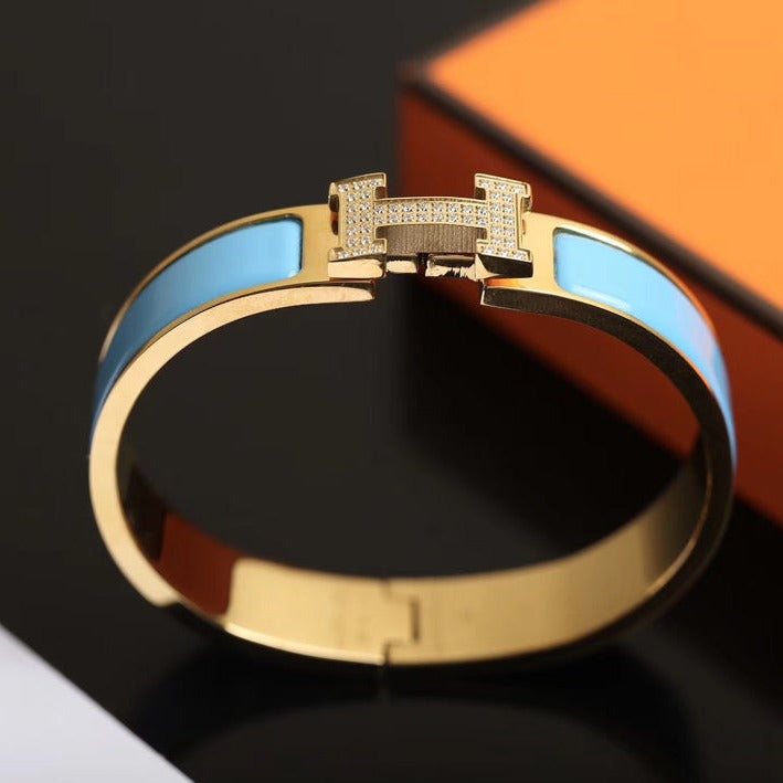 [Cadisa]H CLOUD BLUE BRACELET GOLD DIAMOND