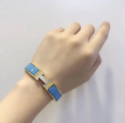 [Cadisa]H CLOUD BLUE BRACELET GOLD DIAMOND