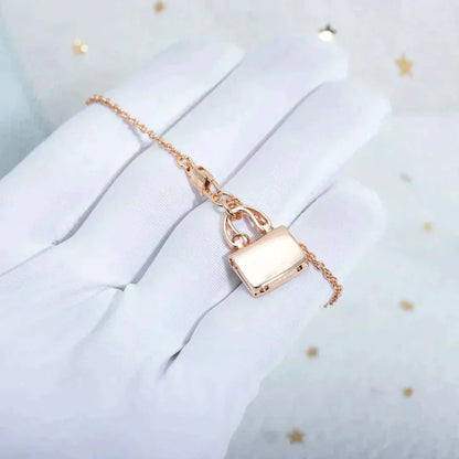 [Cadisa]AMULETTE PEDANT ROSE GOLD NECKLACE