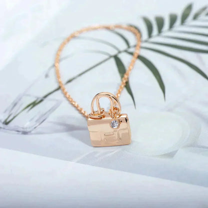 [Cadisa]AMULETTE PEDANT ROSE GOLD NECKLACE