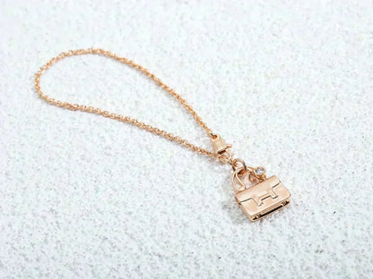 [Cadisa]AMULETTE PEDANT ROSE GOLD NECKLACE