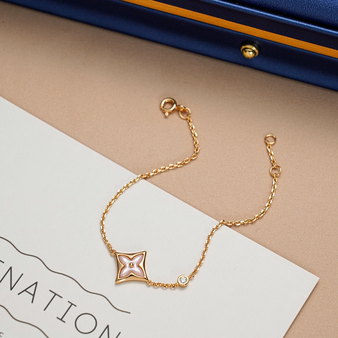 [Cadisa]STAR 1 DIAMOND PINK GOLD BRACELET