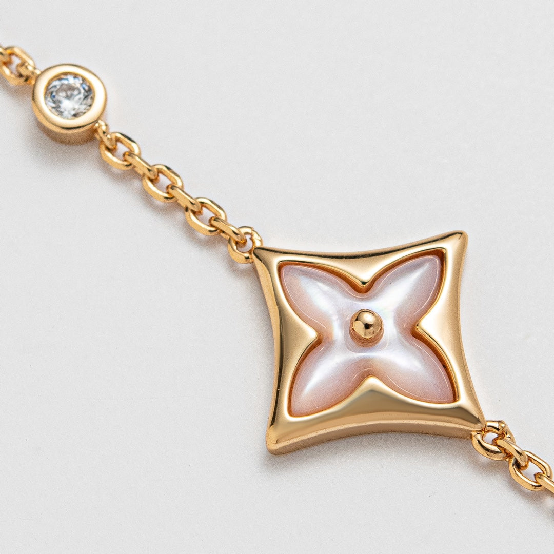 [Cadisa]STAR 1 DIAMOND PINK GOLD BRACELET