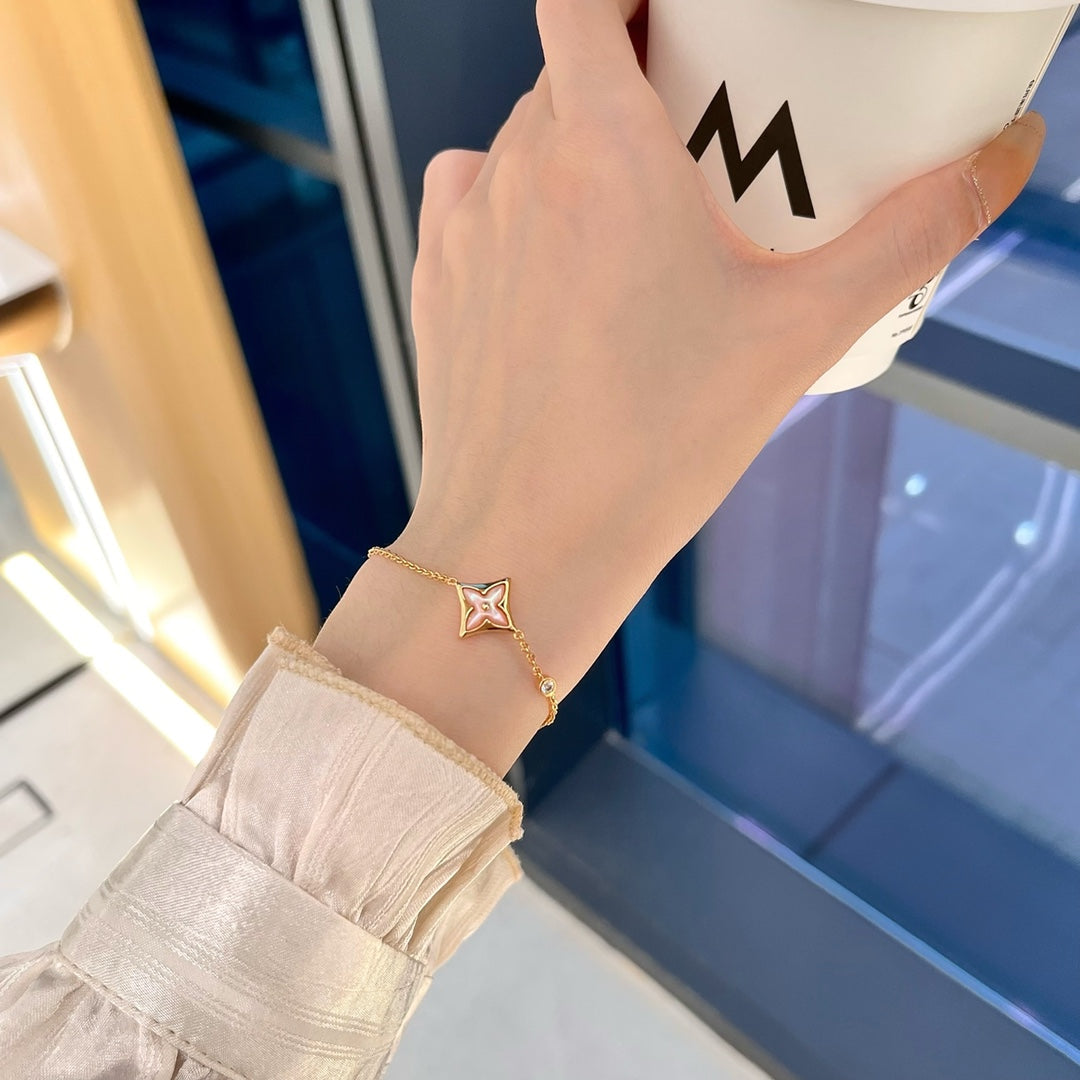 [Cadisa]STAR 1 DIAMOND PINK GOLD BRACELET