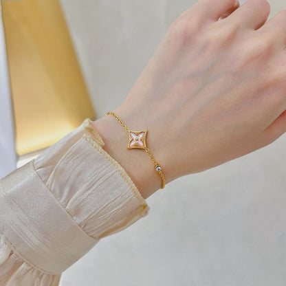 [Cadisa]STAR 1 DIAMOND PINK GOLD BRACELET