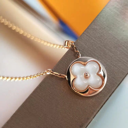 [Cadisa]SUN MOP GOLD 1 DIAMOND NECKLACE