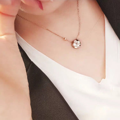 [Cadisa]SUN MOP GOLD 1 DIAMOND NECKLACE